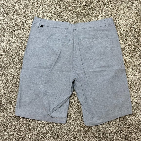 Lululemon Blue/Gray Commission Casual Shorts, Size Medium (Waist 34) - Picture 2 of 4